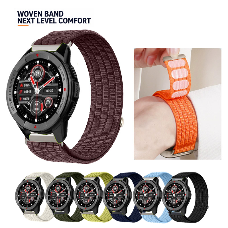 Sport Loop Velcro - สายรัดแบบเวลโคร ทำจากไนลอน ระบายอากาศได้ดี สำหรับ Mibro GS