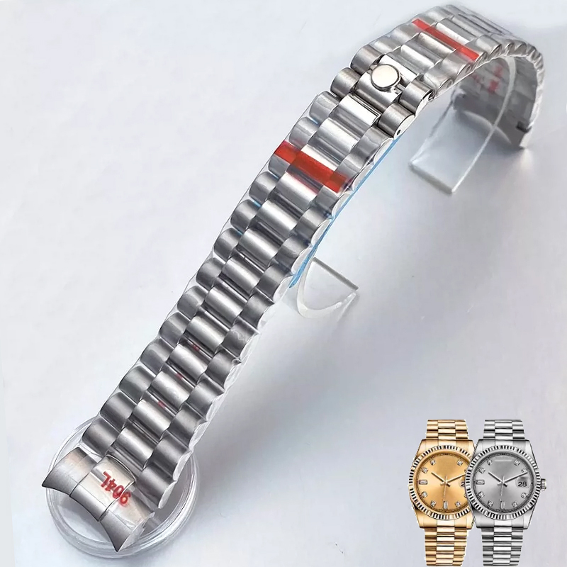Rolex Watch Datejust - สายนาฬิกาสแตนเลสสตีลแบบตัน ขนาด 20 มม. 21 มม.