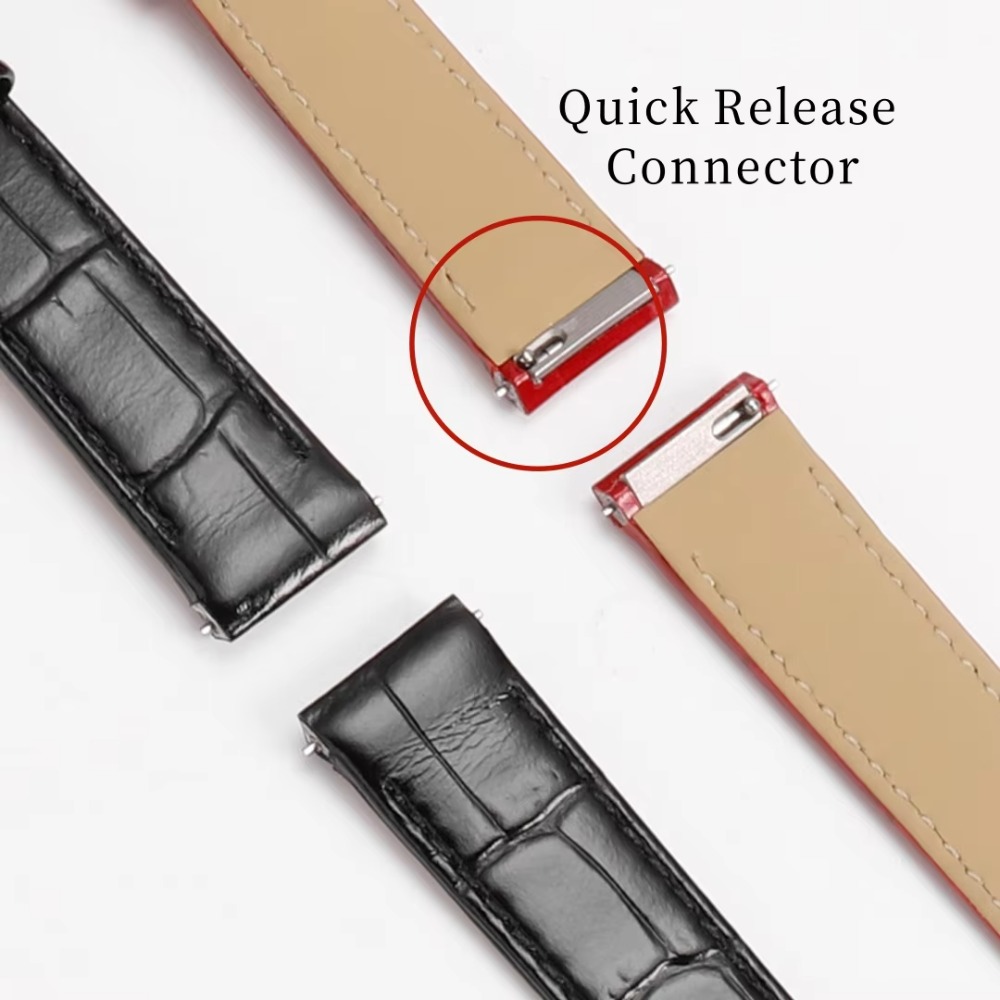 สายนาฬิกาหนังวัวลายจระเข้ ขนาด - Cartier Watch Santos บทวิจารณ์และราคา
