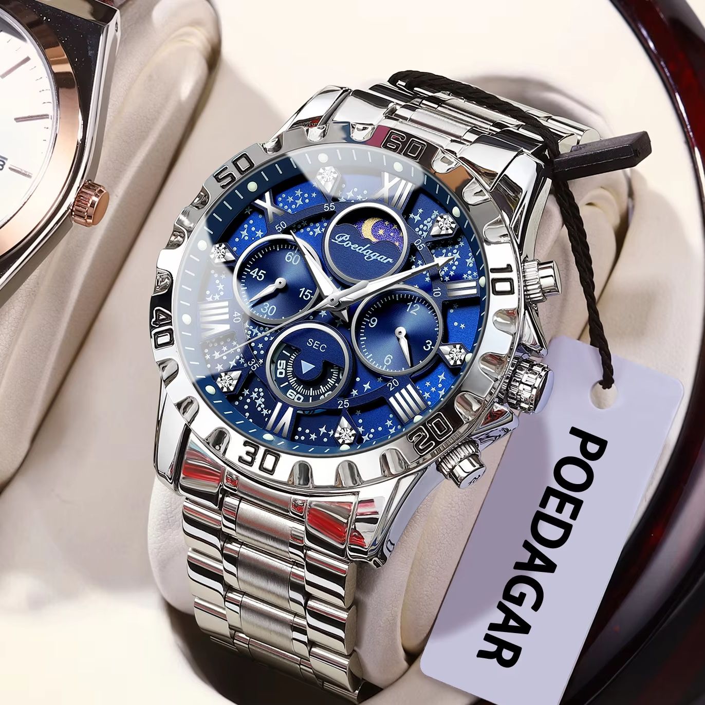 POEDAGAR หรูหราแฟชั่นผู้ชายนาฬ - Patek Philippe Watch Nautilus บทวิจารณ์และราคา