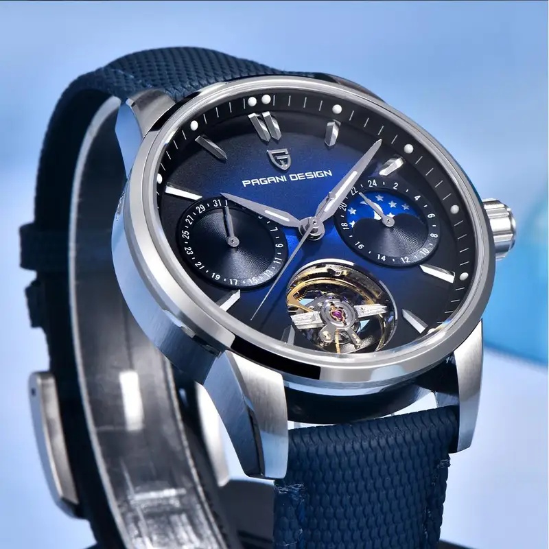 นาฬิกาข้อมือผู้ชายหรูหรา ระบบอ - Canvas Strap Watch บทวิจารณ์และราคา