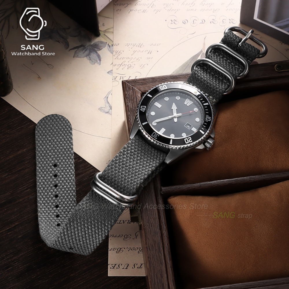 สายนาฬิกาสำหรับ Omega ทำจากผ้า - Perlon Strap Woven บทวิจารณ์และราคา